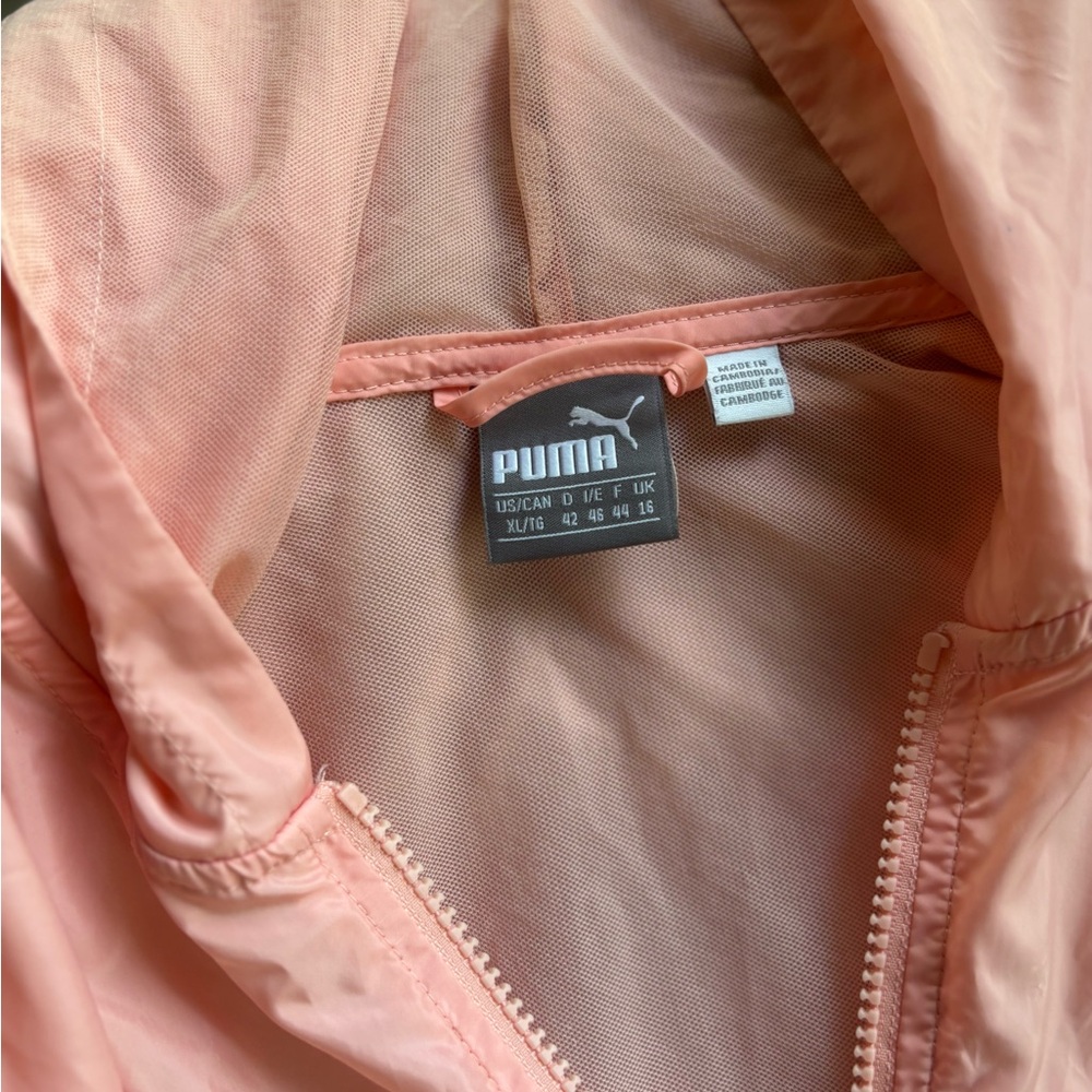 Puma Pink Packable Bomber Jacket